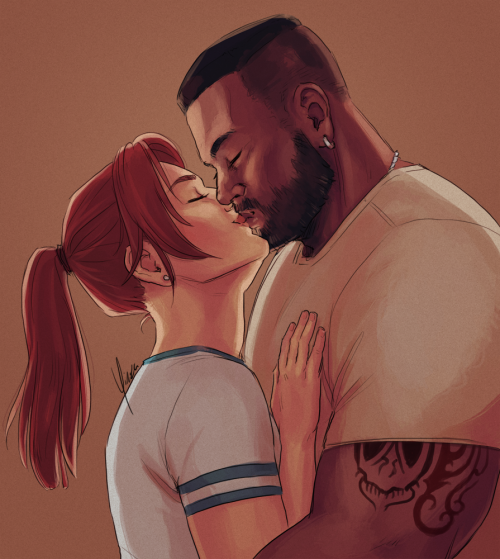 Barret and Jessie fanfic scene~