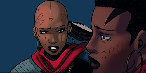 comicslesbian: Ayo and Aneka in Black Panther: World of Wakanda #2 It would seem Ayo has gotten unde