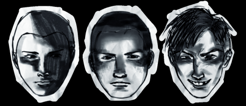 Trying To Figure Out How To Draw Their Faces And Practice Lighting Erm