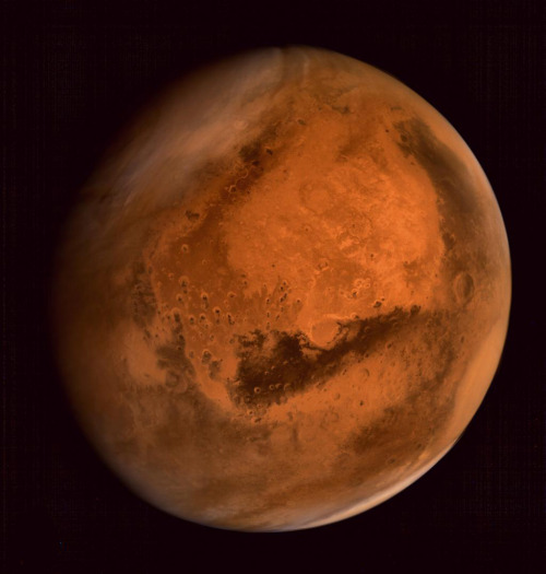 ohstarstuff:India’s first spacecraft to visit Mars has sent back one of the most incredible photos y