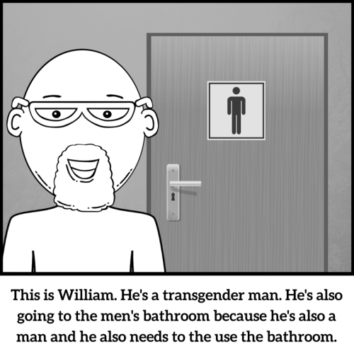 sexedplus:Bathrooms should be a safe and comfortable place for all. Don’t harass or attacks trans or