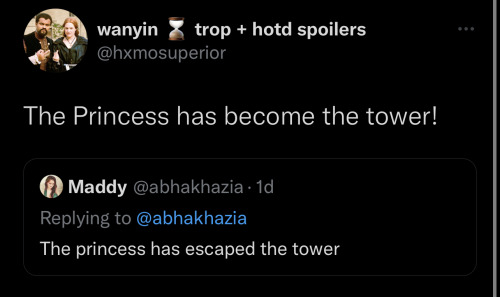 You Know This Twitter Interaction Is Making Me Think How Alicent And Sansa Are Foils.