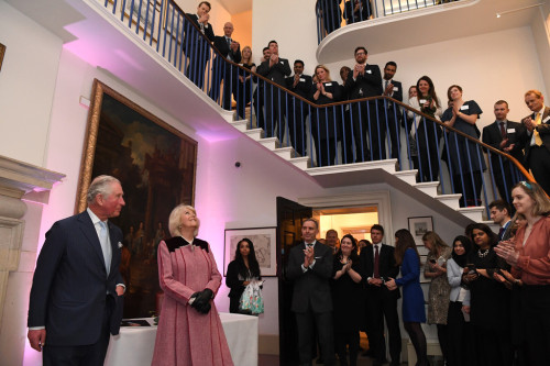 camillasgirl: The Prince of Wales and The Duchess of Cornwall tour the Cabinet Office, London, 13.02