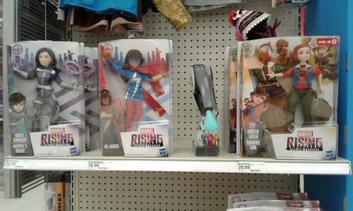 Marvel Rising merch! Apparently, Marvel has finally realized that they can sell things to girls.Eye-