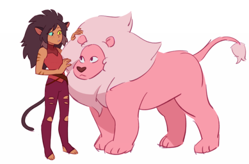 nefelite: catra and lion