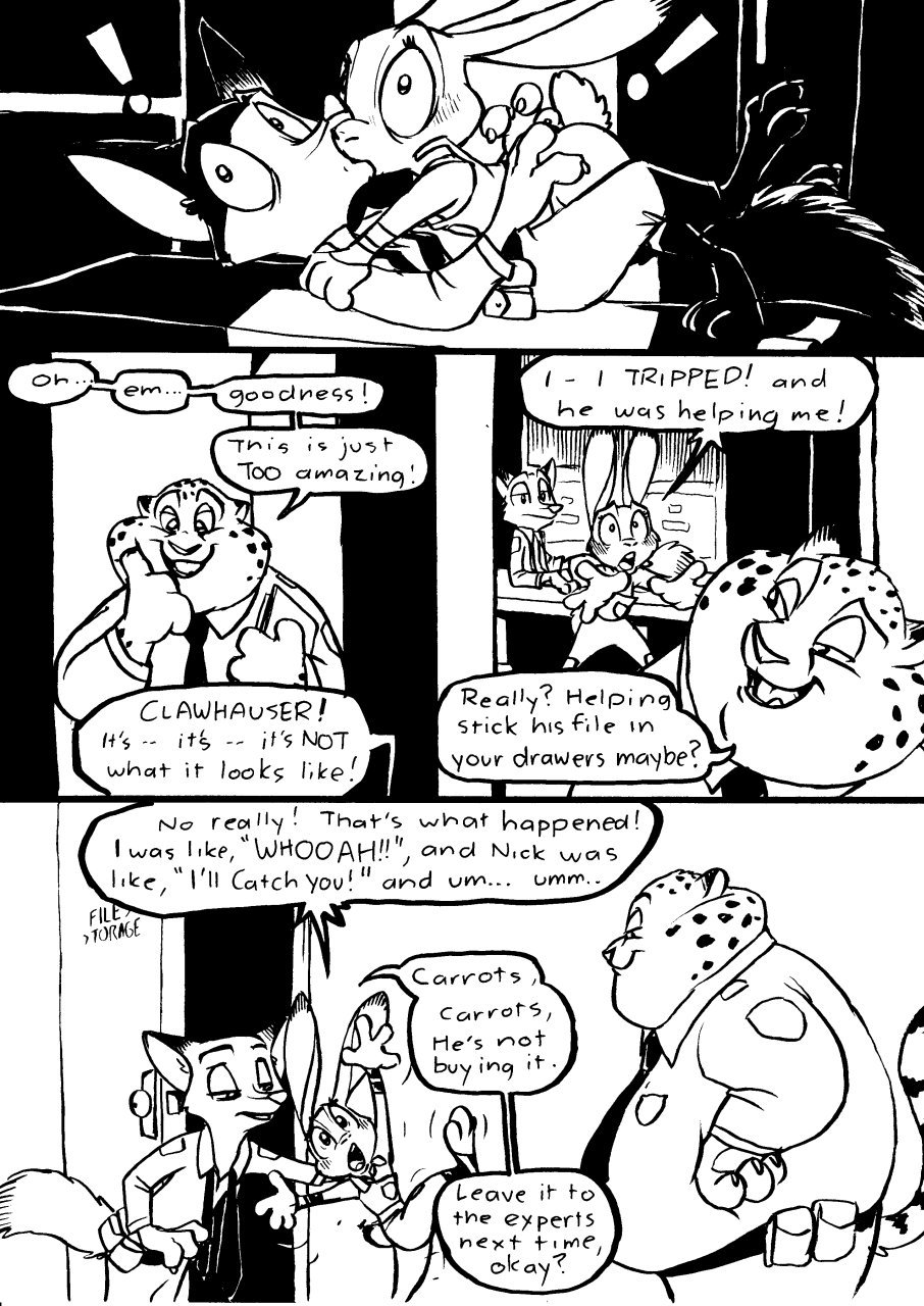 sowingwildehopps:   Comic: “Caught” by Eric Schwartz   [Full Comic] http://www.zootopianewsnetwork.com/2016/06/comic-caught-by-eric-schwartz-full-comic.html?m=1