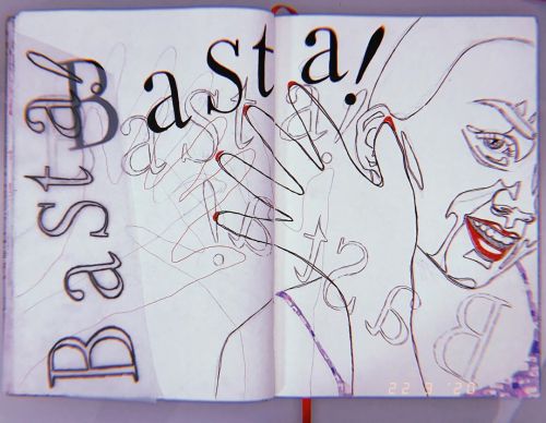 Travel safe. . . . . #basta #travelsafe #women #nomeansno #milan #italy #travel #trip #sketchbook 