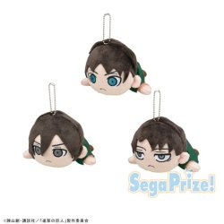 snkmerchandise: News: Sega Nesoberi SnK Ballchain Plushes Original Release Date: April 14th, 2017Retail Price: N/A (Prize) Sega has released a preview of upcoming crane game prizes in the form of Eren, Mikasa, and Levi Nesoberi ballchain plushes! 