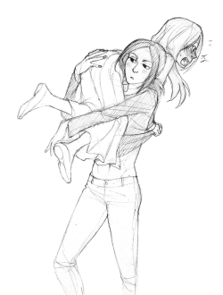 Zu-Art:  Christa And Ymir ♥ (I Forgot The Freckles I’m Sorry I’m Too Lazy