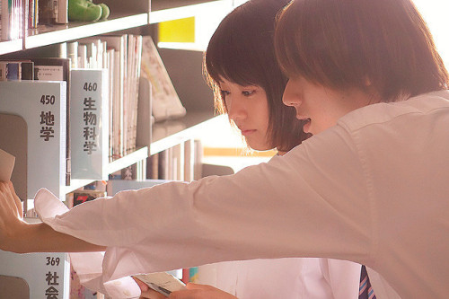 okawashintaro:Sota Fukushi , Kasumi Arimura and Yuki Yamada from Strobe Edge (2015).