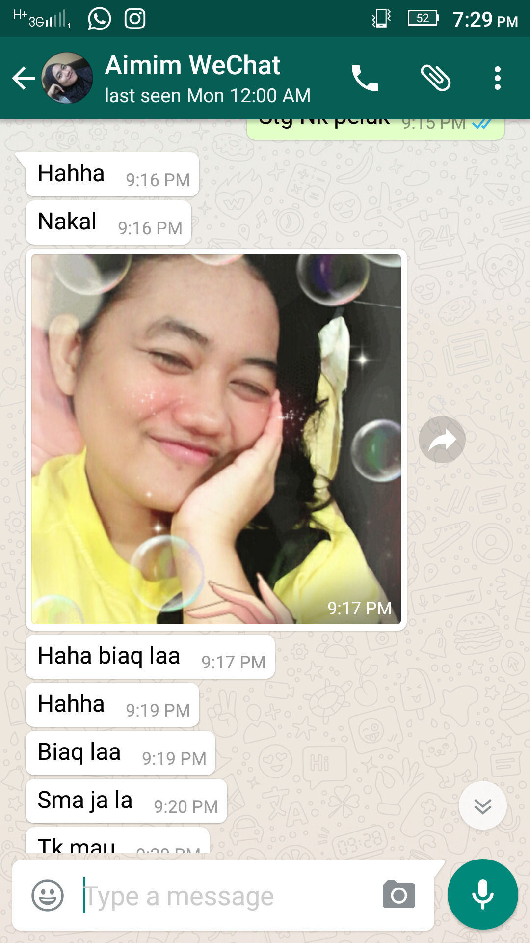 niqmlan:  licknsucknblow:  sagaiswara2506-blog:  Nak I’d WeChat Awek abg reblog