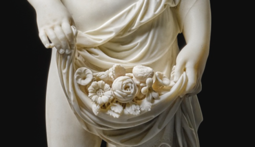 marmarinos:Detail of Allegory of Spring, signed by R. RICCO. FECE. Italian, dated to the 19th c