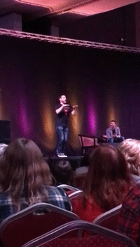 monarchmish: David Haydn-Jones gettin DOWN to ‘Whip It’ by Devo at Asylum18 [x]
