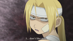 naoren:  ladynorbert:spaceauddity: fullmetal alchemist is just an elaborate pro-milk campaign  friendly reminder that Hiromu Arakawa grew up on a dairy farm   Her ‘sona in the extra comics is a cow, too.