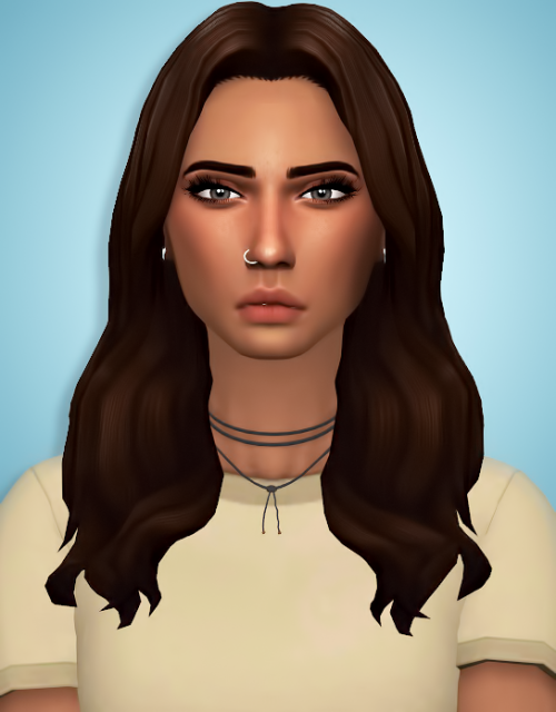 wild-pixel:Lana Hair A cute simple hair I’ve had in my wip folder forever! Female Teen to elder 18