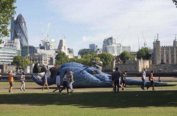 I wish to register a complaint.
http://www.radiotimes.com/news/2014-07-14/giant-dead-parrot-unveiled-in-london-to-pay-tribute-to-monty-python