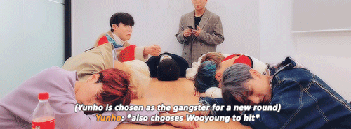 jeongsyunhos:san and yunho refuse to let wooyoung live;