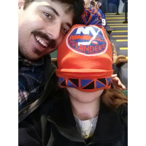 Favorite photo from the Islanders game yesterday. #newyorkislanders #myboyfriendisbetterthanyours #m