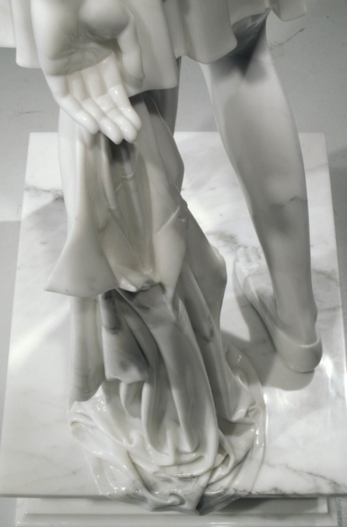flowartstation:   ‘Ghost Girl’, life size marble sculpture by  Kevin Francis Gray    