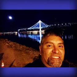 #bayarea #moon #bluemoon #oaklandbaybridge #2015