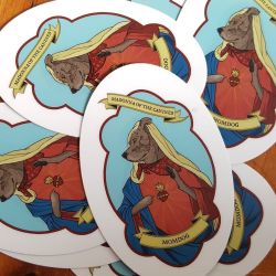 A fan created these amazing Momdog stickers!