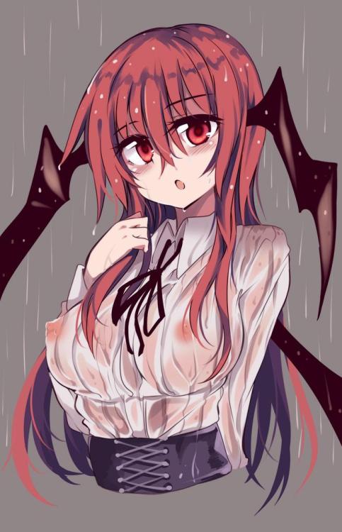 dindrilnsfw:  All hail wet shirts!![Source]-Please Support the Artist-