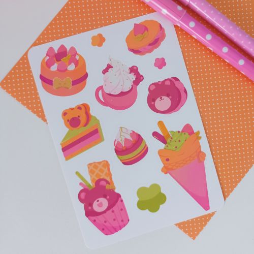 puffychi:SMALL SHOP UPDATE! I have added this adorable print and stickers to my etsy shop, I have al