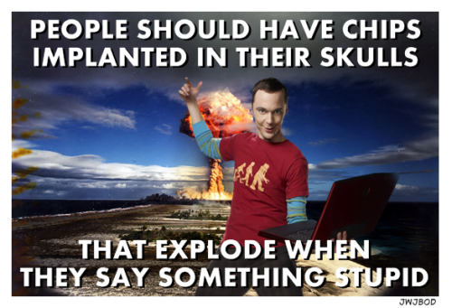 joebagofdoughnuts:  What a scary place it would be if Sheldon Cooper ran the world……