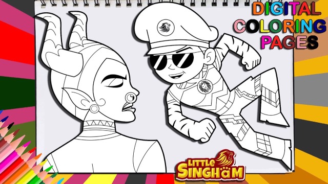 Little Singham coloring book – Apps on Google Play