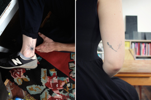 digbicks:Home-mades, Stanislava PinchukHome-made tattoos for friends &amp; friends of frien