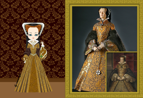 My Bloody Tudor Girl Today is Mary I of England coronation day! c. 1553 by mara sop