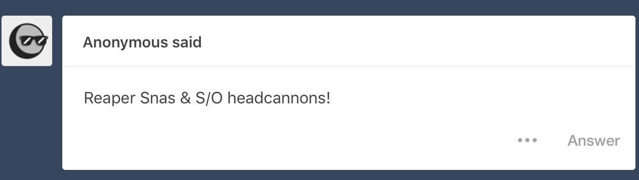 Welcome to the Underground — Hey, can I ask for some Reaper Sans