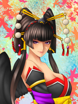 Dead or Alive - Beautiful Tengu - Nyo-Tengu by CaliburWarrior