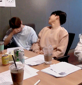 Jungkook Imitating Jimins Habit Ofpushing His Hair Back