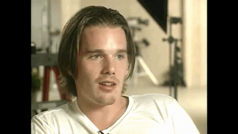 obsessedwithethanhawke:Ethan Hawke interviewed on the set of Reality Bites (1994)