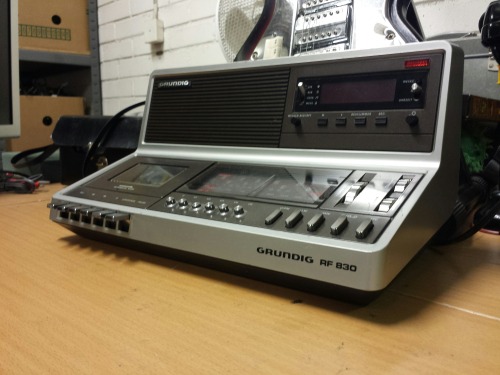 Grundig RF830, 1981 Radio Cassette Recorder with alarm clock