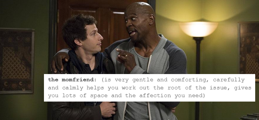 phil-the-stone:  jake peralta + that one text post about Different Friends 