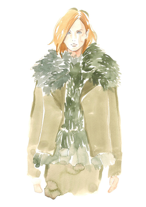 hungryvoid: #jasonwu #aw15 #fashionillustration #nyfw @JasonWu  @DrawADot  jasonwustudio