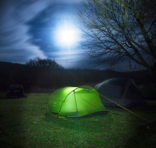 TENT &amp; FULLMOON #camping #trees #cloudscape #moonlight #friends #night #happy #lunar #moon #brig