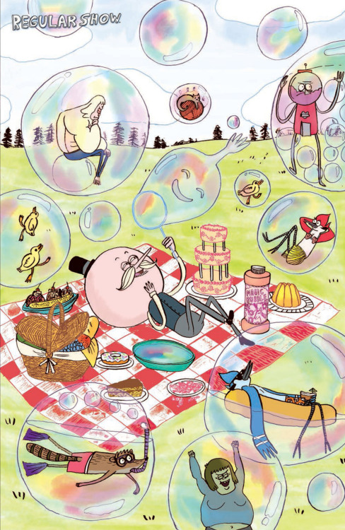 regularshow-comic-book-covers:  Issue #8 Cover C by Yumi Sakugawa