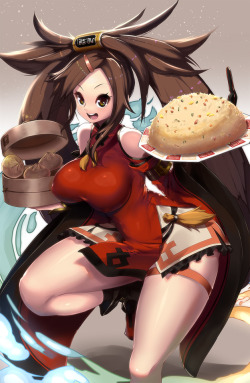 mw-magister:    WOTCHAAAATCHAAAA HWAAA  Jam is my favorite Guilty Gear character.  (*´꒳`*) 