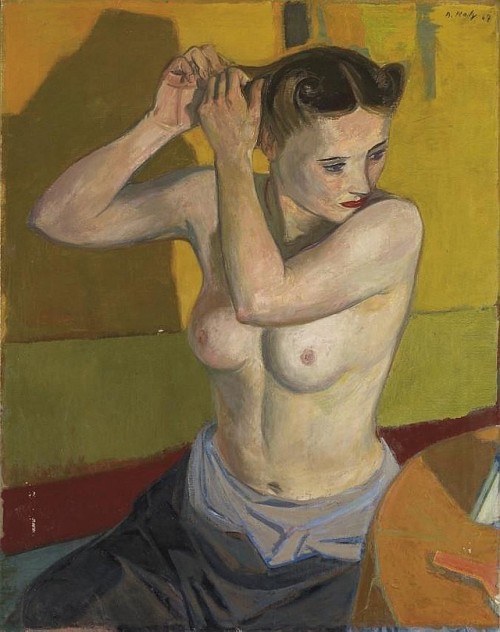 huariqueje:  La toilette    -     Adrien Holy, 1947. Swiss, 1898 - 1978  Oi