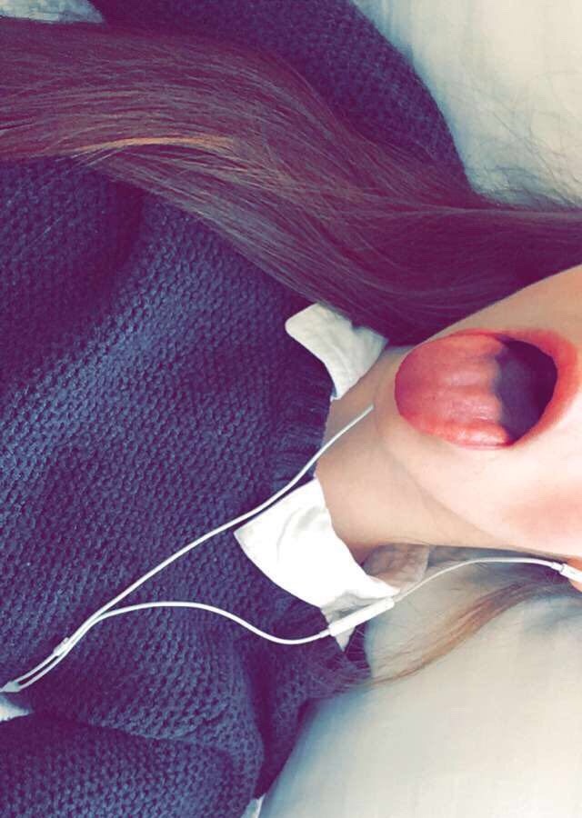 goodlittlered:  Cute pics of my mouth from my premium snapchat :-)