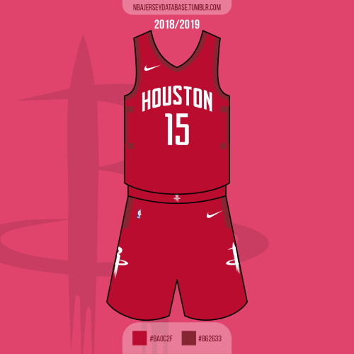 NBA Jersey Database, Houston Rockets City Jersey 2017-2018