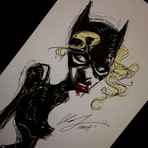 Quick Catwoman sketch. #sketch #drawing #batmanreturns #timburton #art #quicksketch