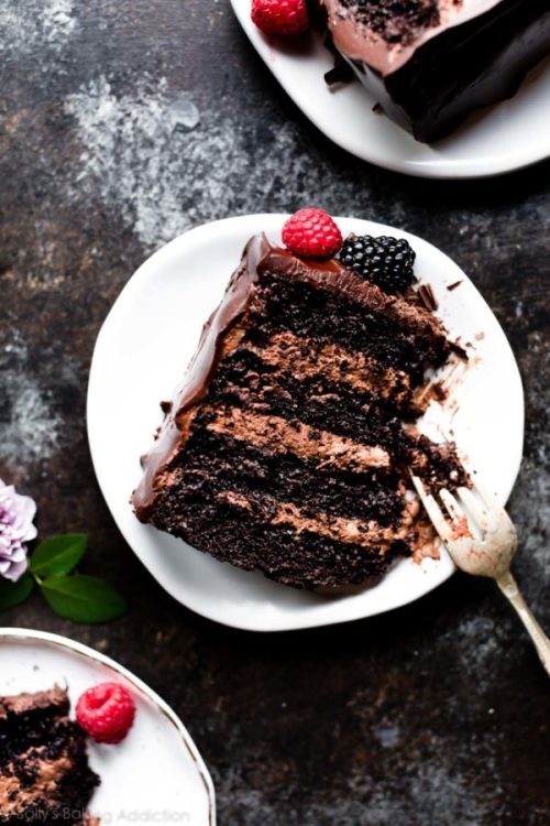 sweetoothgirl: Dark Chocolate Mousse Cake