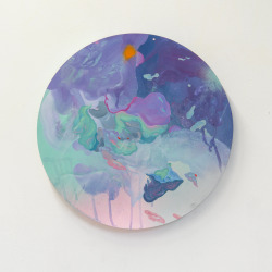 louisezhang:  And BOOM! 2015acrylic and oil on birch wood40cm diameter