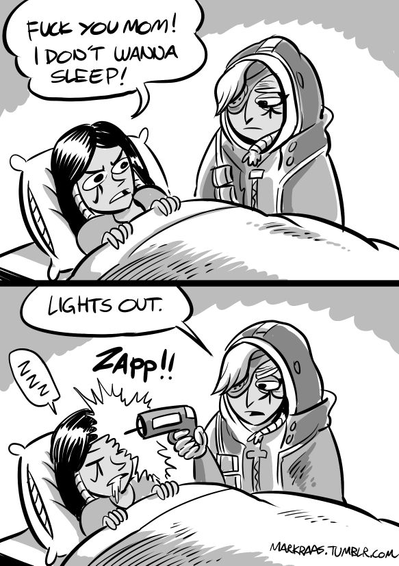 markraas:  So they revealed new character Ana. So i made this quick comic about her.
