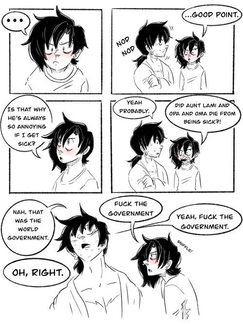 I Am Having Thoughts About Law Being Extremely Worried Any Time Roci Gets Sick, Just Because He Remembers