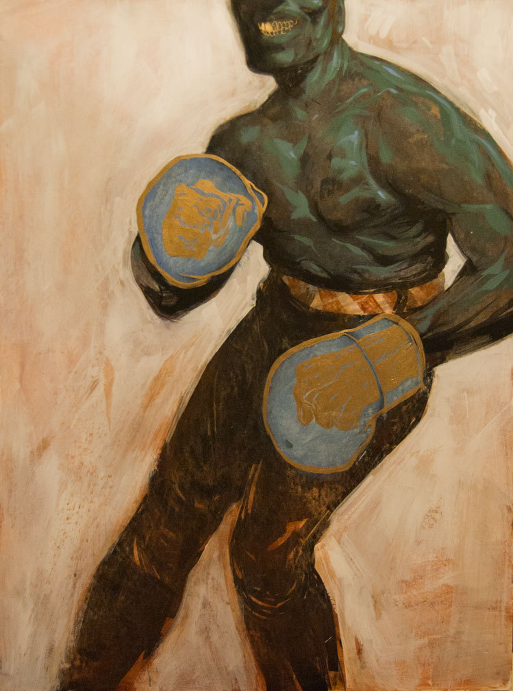 Black Jack:. 30”x 40” Mixed Media on Board   
